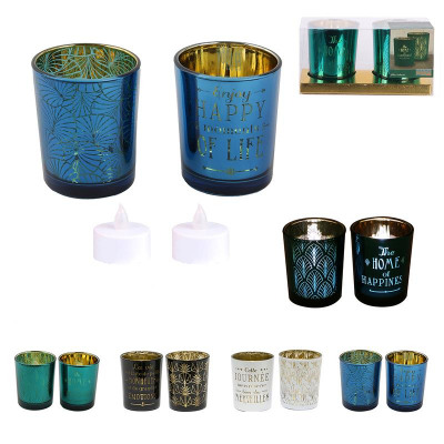 BOUGEOIR BOUGIE LEDHOME DECO ART X2 A4/IN 12/M24