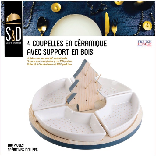 4 coupelles en céramique