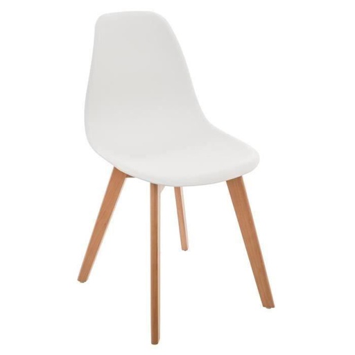 CHAISE SCANDINAVE ENFANT COQUE PP BLANCHE