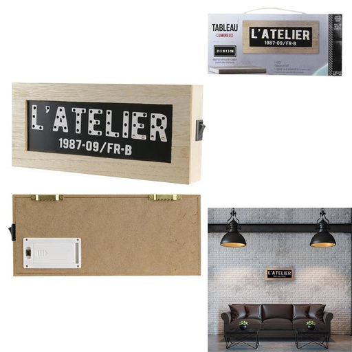 TABLEAU LUMINEUX L'atelier