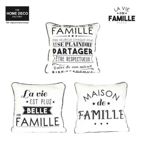 Coussin déhoussable FAMILLE ID 861