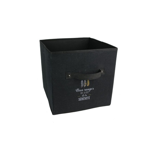 CUBE DE RANGEMENT A MESSAGE 27L 30X30X30CM M16