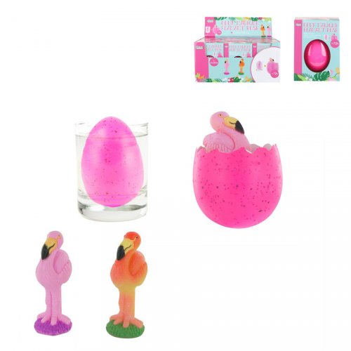 OEUF MAGIQUE FLAMANT ROSE