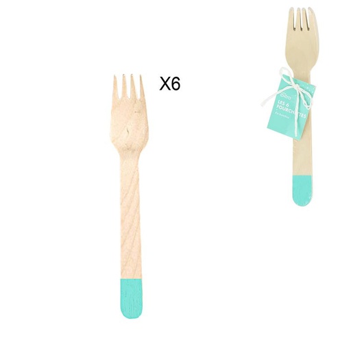 FOURCHETTE  16CM BLEU