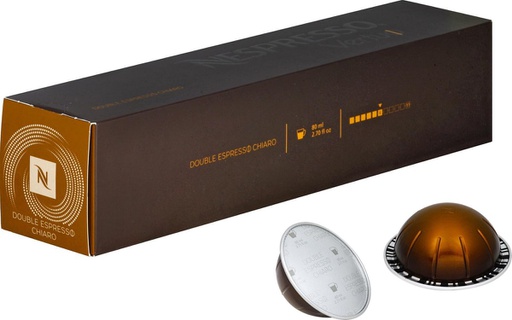 CAPSULES NESPRESSO VERTUO DOUBLE EXPRESSO CHARIO 80 ML