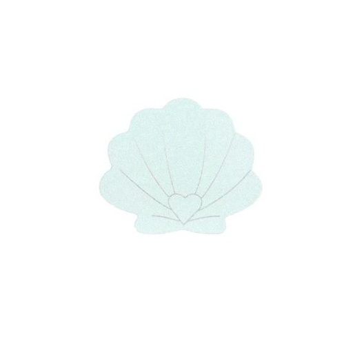 DESSOUS DE VERRE FORME COQUILLAGE X4