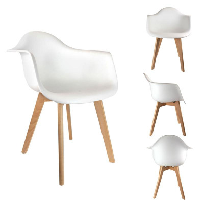 FAUTEUIL SCANDINAVE BLANC THE CONCEPT FACTORY