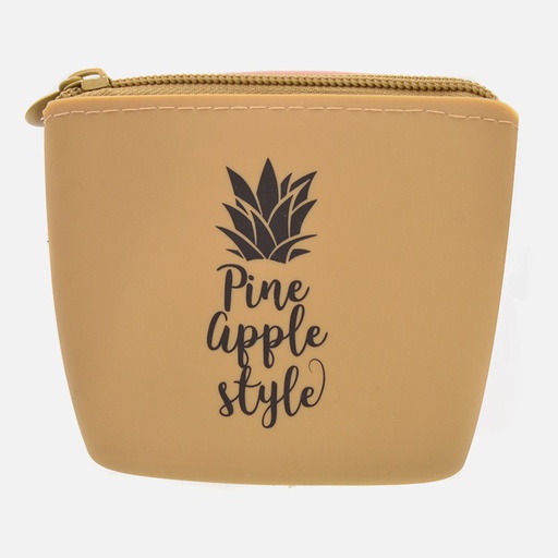 Pochette silicone ananas