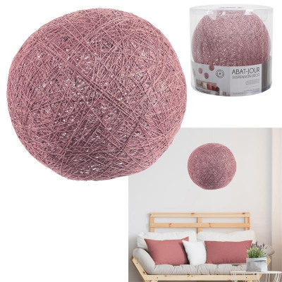 Suspension Boule Colorée 30 Cm Rose