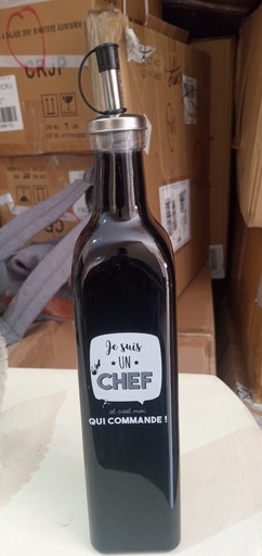 dehuile vinaigre en verre