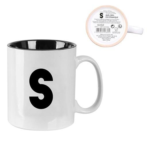 MUG ALPHABET S 30CL