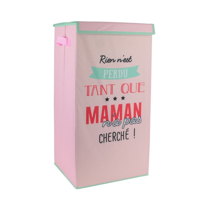 BAC DE RANGEMENT VERTICALE PLIABLE ROSE       11