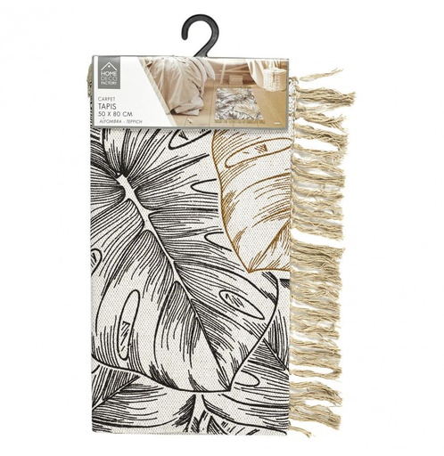 TAPIS JUITE FRANGE 50X80CM