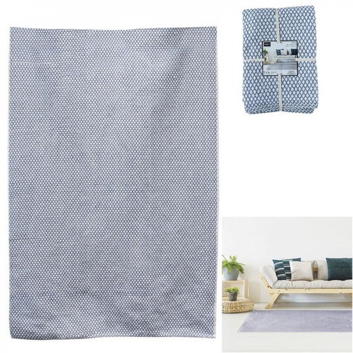 TAPIS LOSANGES BLEUS 140x200cm, 1 fois assorti