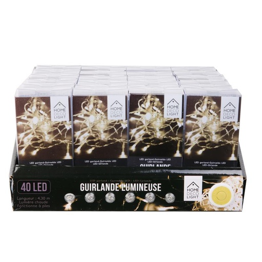 GUIRLANDE 40 LED LUMINEUSE