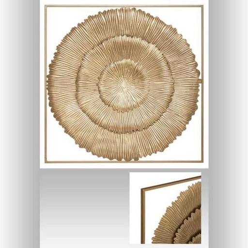 DECO MURALE EN METAL SOLEA 76X76CM