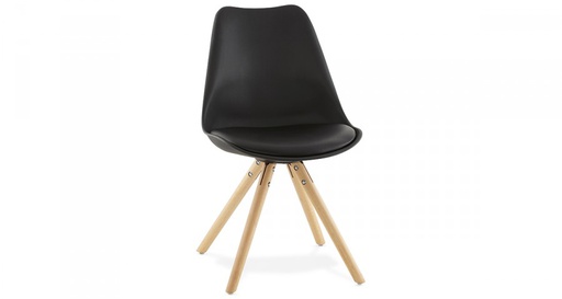 CHAISE REMBOUREE NOIRE NEW