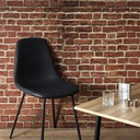 CHAISE PU AMBER NOIR