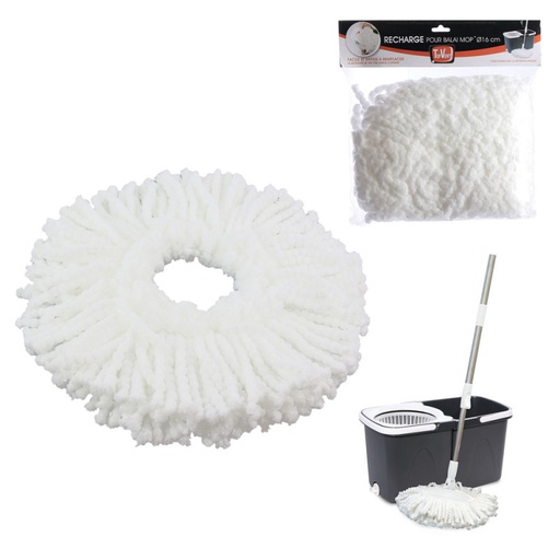 RECHARGE POUR BALAI MOP 16CM