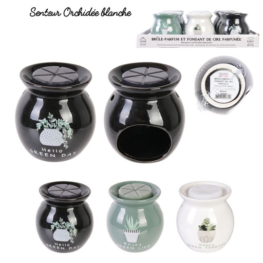 Brûle-parfum avec cire parfumée Little Market