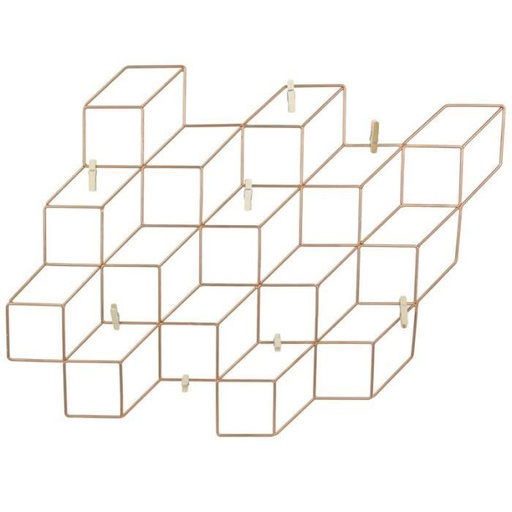 PELE-MELE FILAIRES NOIR 8 PINCES 46X42CM M12