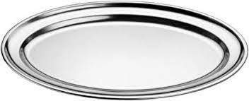 ASSIETTE OVALE EN INOX