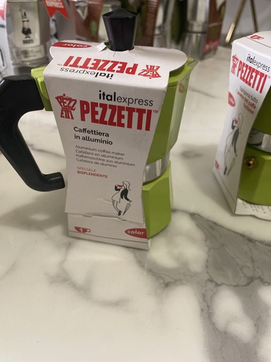 CAFETIÈRE PEZZETTI VERT 1 TASSE