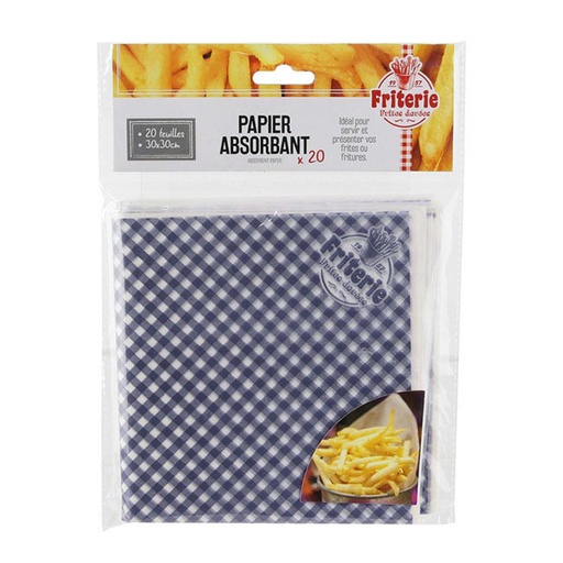 PAPIER ABSORBANT X20 30X30 CM