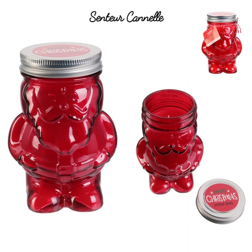 BOUGIE MASON JAR PERE NOEL