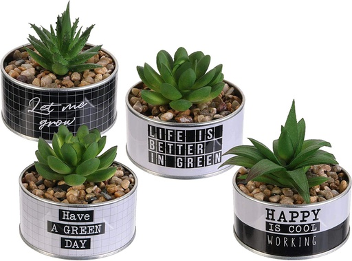 PLANTE ARTIFICIELLE POT METAL