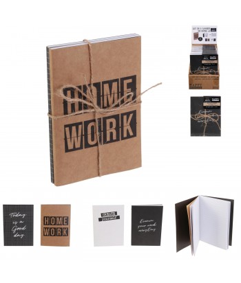 CARNET DE NOTES A6 X2 HAPPY WORKING M24
