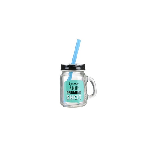 MASON JAR SHOOTTER AVEC PAILLE