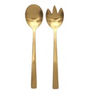 COUVERTS A SALADE BROSSE EFFET EN OR